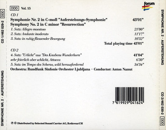 Gustav Mahler : Symphonie Nr. 2 Auferstehung (2xCD)