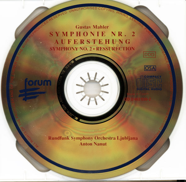 Gustav Mahler : Symphonie Nr. 2 Auferstehung (2xCD)
