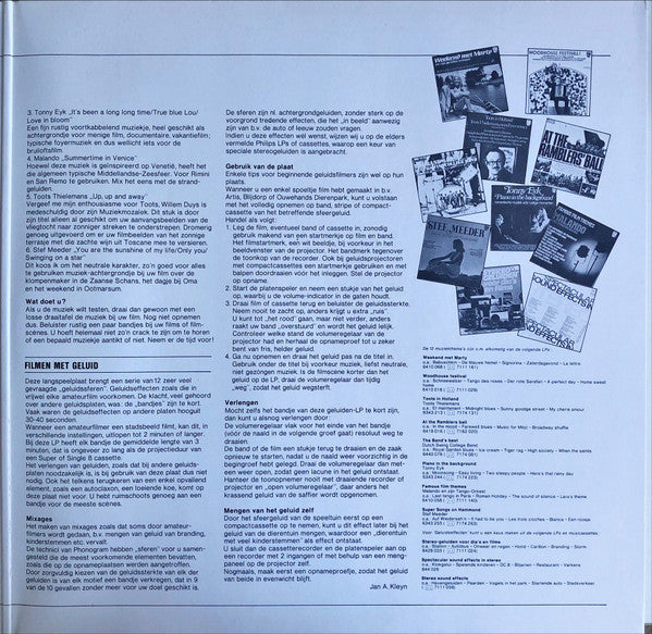 Various : Muziek En Geluid Bij Uw Films (2xLP, Comp)