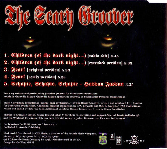 DJ Jonathan (2) pres. The Scary Groover : Children (Of The Dark Night…) (CD, Maxi)