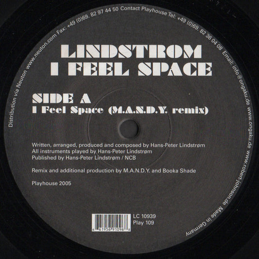 Lindstrøm : I Feel Space (M.A.N.D.Y. Rmx) (12")