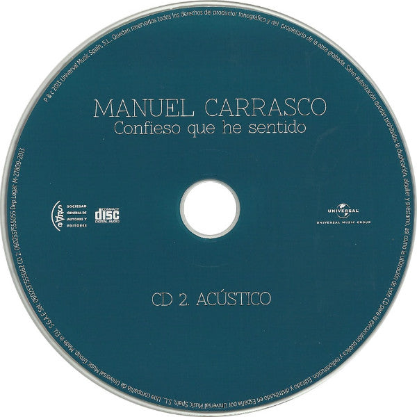 Manuel Carrasco : Confieso Que He Sentido (2xCD, Comp, Dlx, Dig)