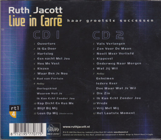 Ruth Jacott : Live In Carré (Haar Grootste Successen) (2xCD, Album)
