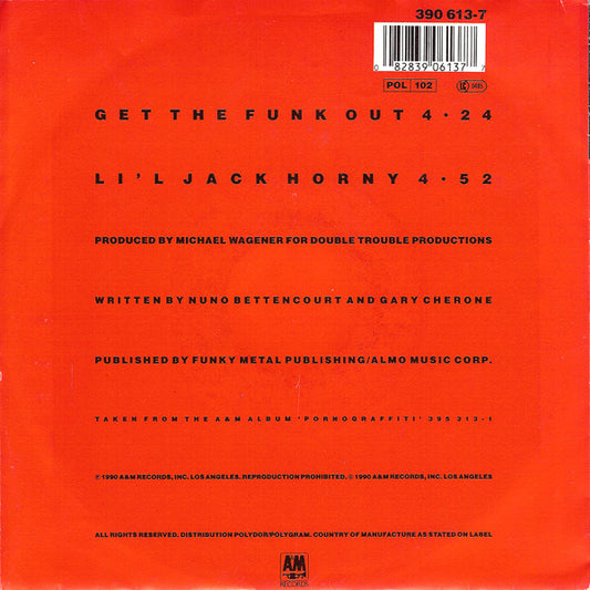 Extreme (2) : Get The Funk Out (7", Single, Inj)