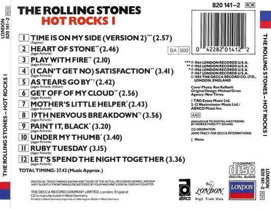 The Rolling Stones : Hot Rocks 1 (CD, Comp, RE, PDO)