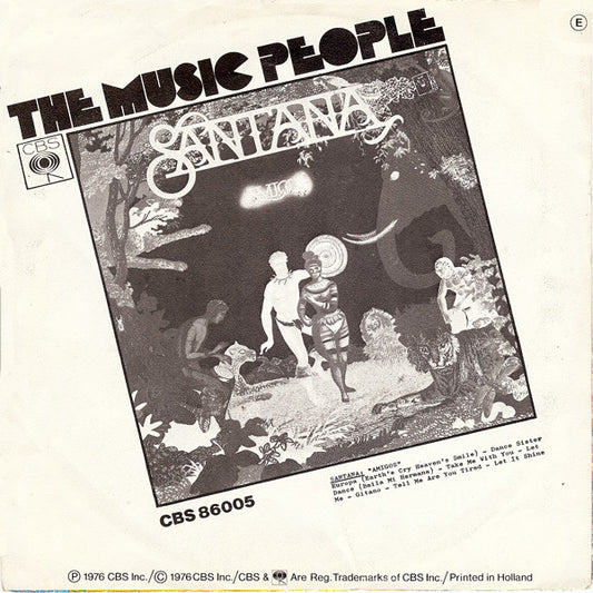 Santana : Europa (Earth's Cry Heaven's Smile) (7", Single)