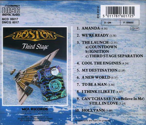Boston : Third Stage (CD, Album, RE)