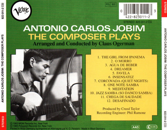 Antonio Carlos Jobim : The Composer Plays (CD, Album)
