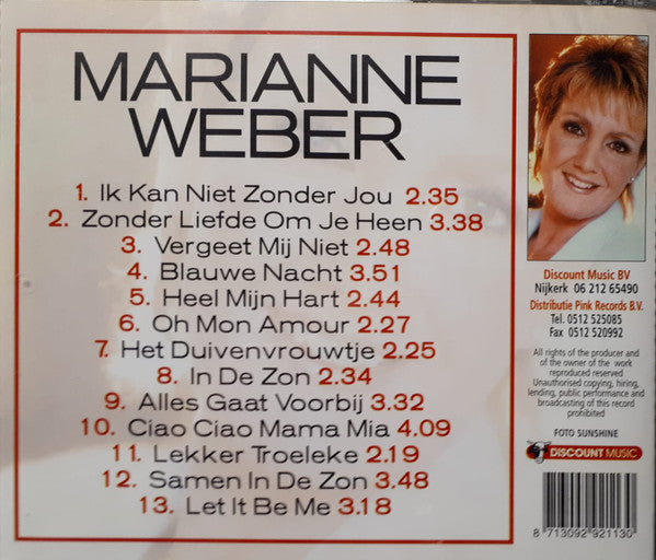 Marianne Weber : Alles Gaat Voorbij (CD)