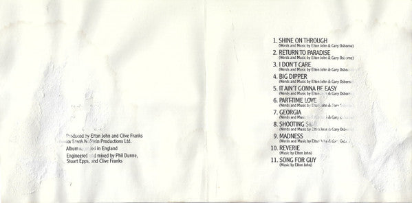 Elton John : A Single Man (CD, Album, RE)
