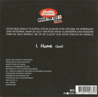 Tom Helsen, Geike Arnaert : Home (CD, Single)