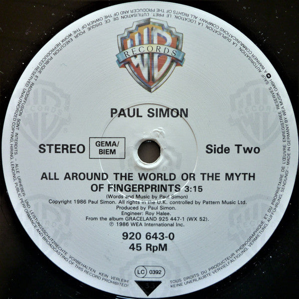 Paul Simon : Diamonds On The Soles Of Her Shoes (Extended Remix) (12", Maxi)