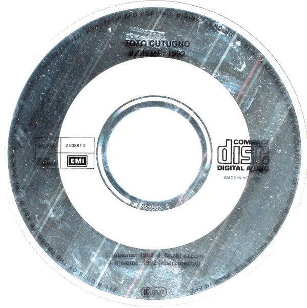 Toto Cutugno : Insieme: 1992 (CD, Single)