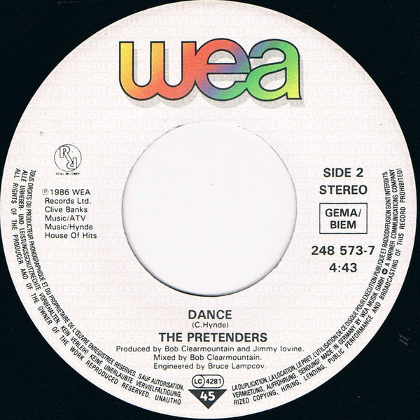 The Pretenders : Don't Get Me Wrong (7", Single)