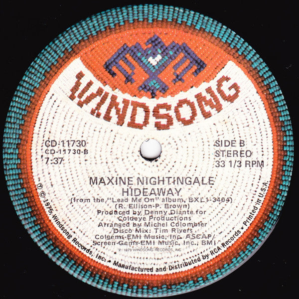 Maxine Nightingale : (Bringing Out) The Girl In Me / Hideaway (12", Maxi)
