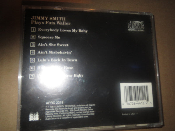 Jimmy Smith : Plays Fats Waller (CD, Album, RE)