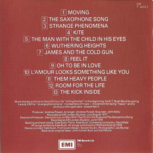 Kate Bush : The Kick Inside (CD, Album, RE, Swi)