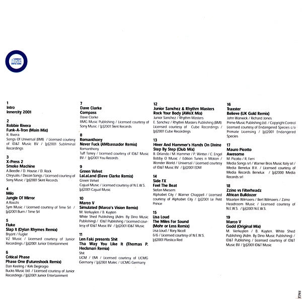 Various : Innercity 2001 (Hybrid, DVDplus, Comp, Mixed)