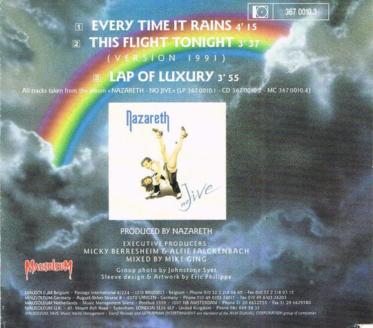 Nazareth (2) : Every Time It Rains (CD, Single)