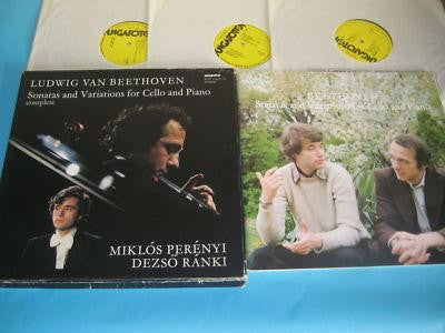 Ludwig van Beethoven, Miklós Perényi, Dezső Ránki : Sonatas And Variations For Cello And Piano (Complete) (3xLP + Box)