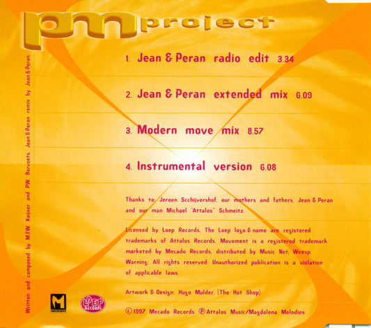 PM Project : You Know I Want You (CD, Maxi)