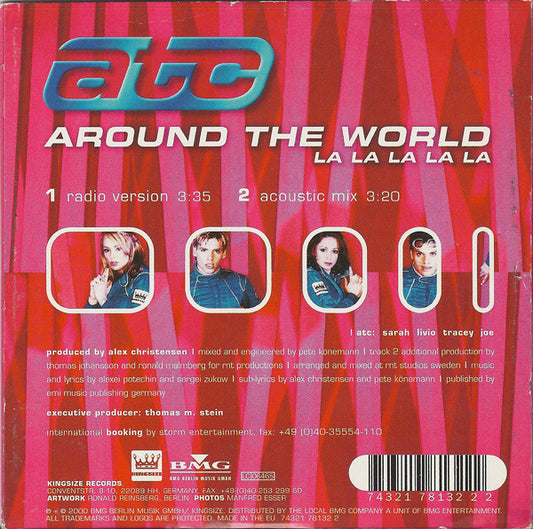 ATC : Around The World (La La La La La) (CD, Single, Car)