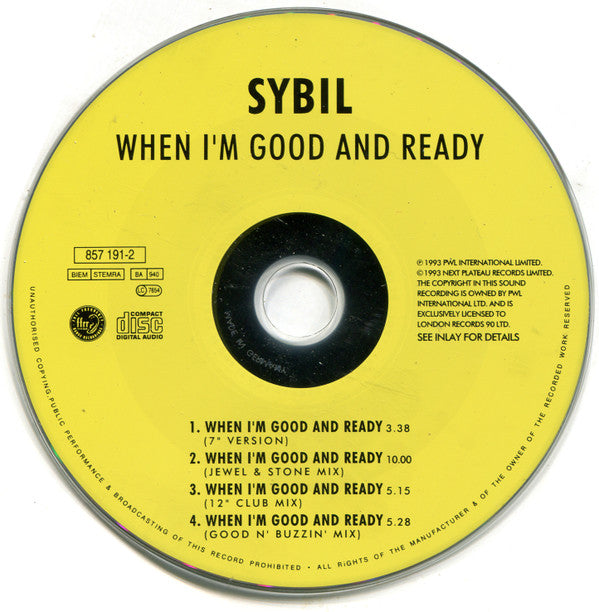 Sybil : When I'm Good And Ready (CD, Maxi)