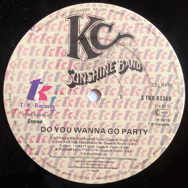 KC & The Sunshine Band : Do You Wanna Go Party (LP, Album, Gat)