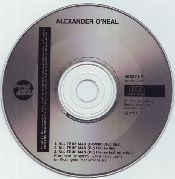 Alexander O'Neal : All True Man (Classic Club Mix) (CD, Maxi)