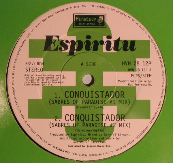 Espiritu : Conquistador (12", Promo)