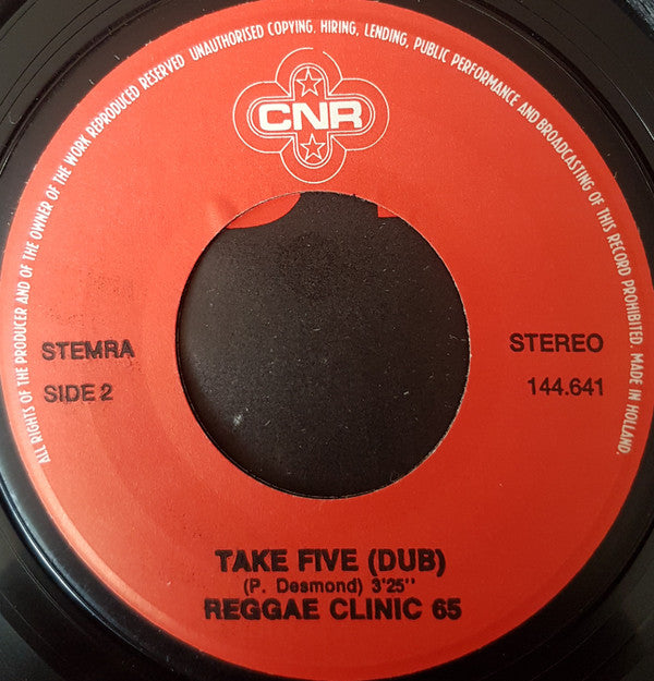 Reggae Clinic 65 : Take FIve (Reggae Disco Version) (7", Single)