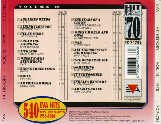 Various : Hit History '70 - Volume 16 (CD, Comp)