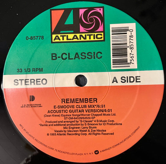 B-Classic : Remember (12")