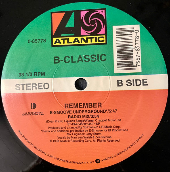 B-Classic : Remember (12")