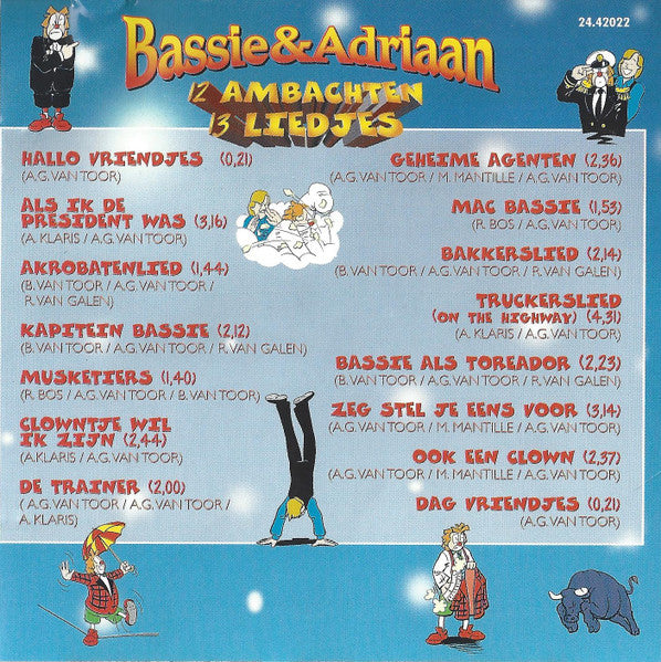 Bassie & Adriaan : 12 Ambachten 13 Liedjes (CD, Comp, RE)