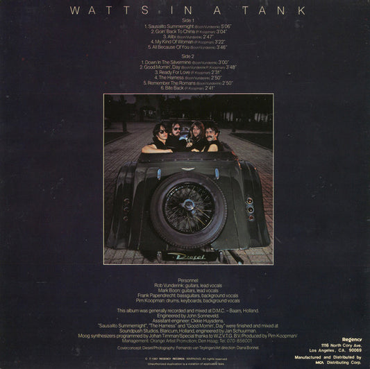 Diesel (5) : Watts In A Tank (LP, Album)