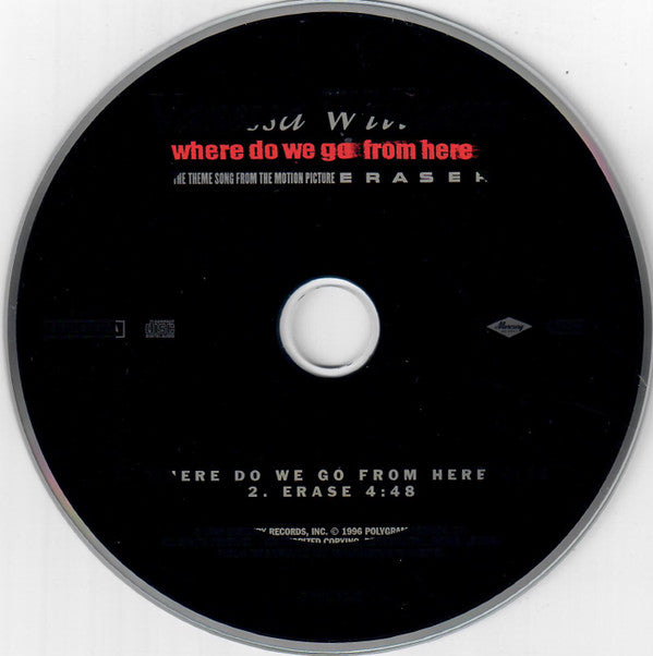 Vanessa Williams : Where Do We Go From Here (The Theme Song From The Motion Picture Eraser) (CD, Single, Car)
