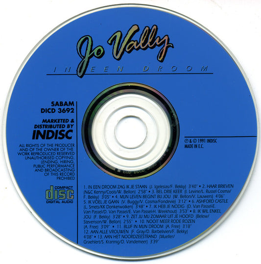 Jo Vally : In Een Droom (CD, Album)