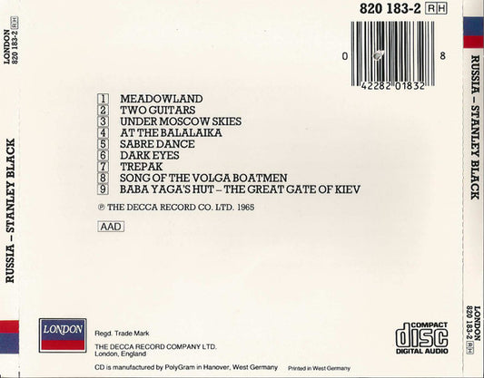 Stanley Black : Russia (CD, Album, RE)