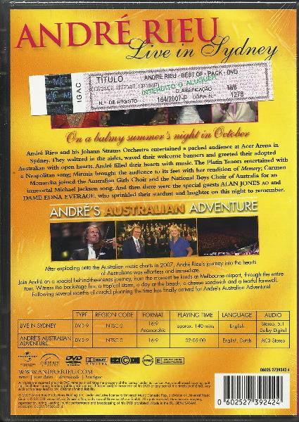 André Rieu : Live In Sydney (2xDVD-V, NTSC)