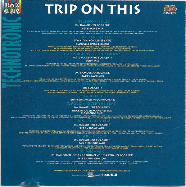 Technotronic : Trip On This (The Remixes) (CD, Album)