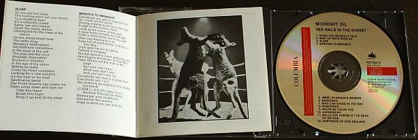 Midnight Oil : Red Sails In The Sunset / Place Without A Postcard / 10, 9, 8, 7, 6, 5, 4, 3, 2, 1 (3xCD + Box, Comp)