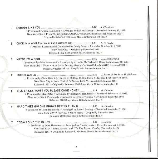 Aretha Franklin : The Queen In Waiting : The Columbia Years (2xCD, Comp)