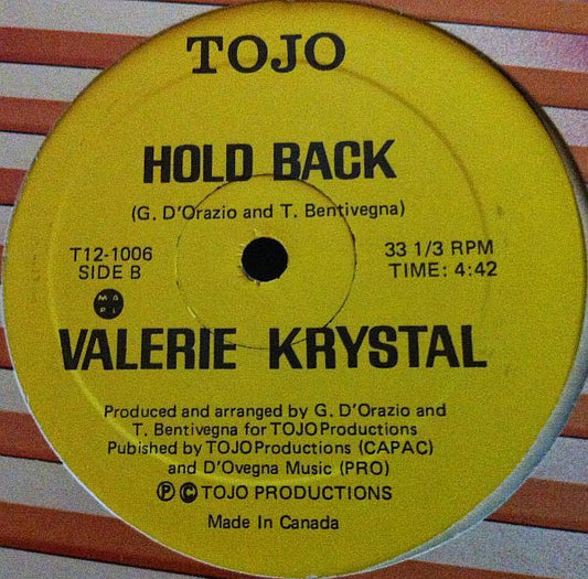 Valerie Krystal : Hold Back (12")