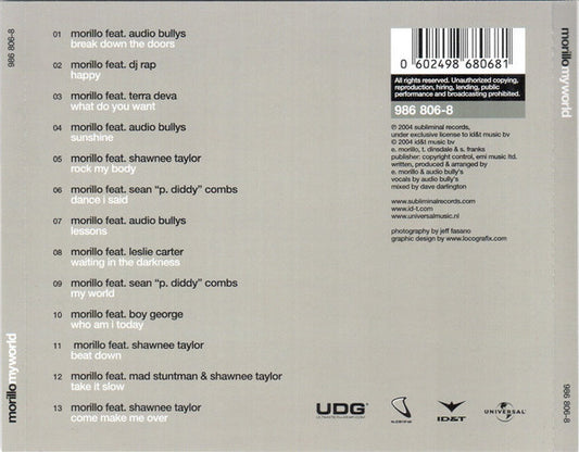Erick Morillo : My World (CD, Album)