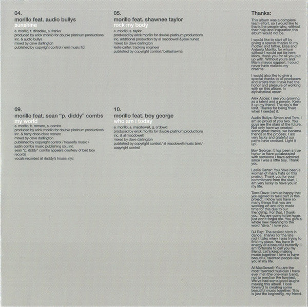 Erick Morillo : My World (CD, Album)