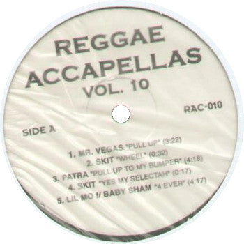 Various : Reggae Accapellas Vol. 10 (12")