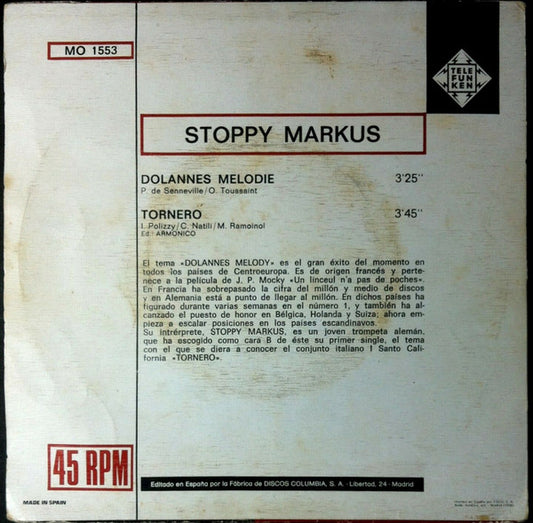 Stoppy Markus : Dolannes Melodie / Tornero (7")