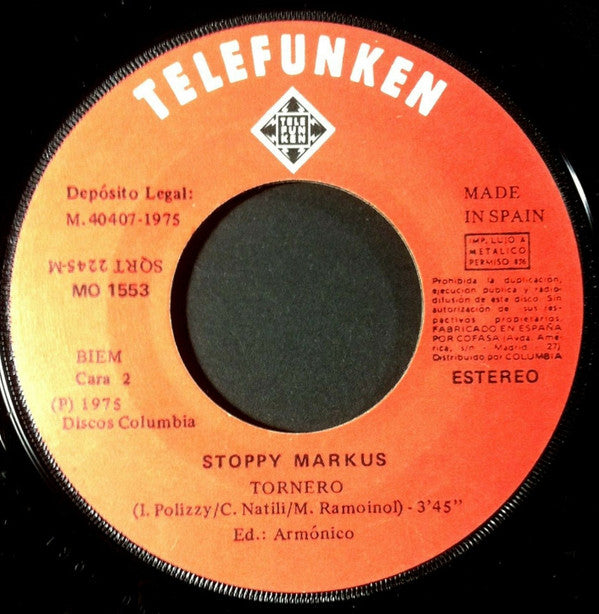 Stoppy Markus : Dolannes Melodie / Tornero (7")