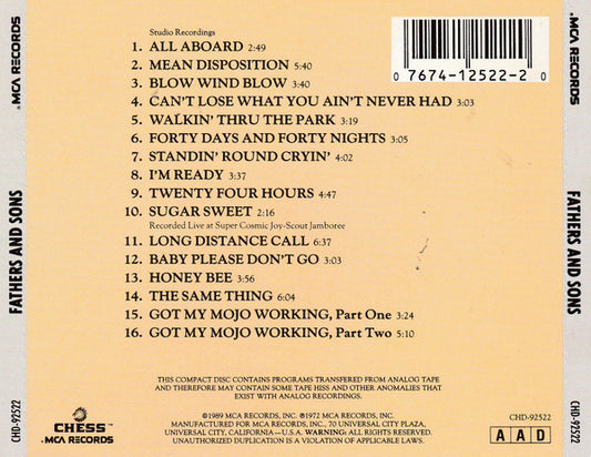 Muddy Waters : Fathers And Sons (CD, Album, RE)